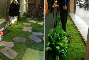 F-3040 lantai rumah akuarium dekorasi pernikahan tikar rumput hijau buatan halaman rumput karpet <span class=keywords><strong>Sod</strong></span> taman lumut lanskap - Product Image 5