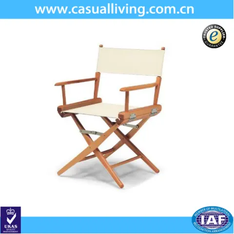 Outdoor cotton canvas folding wooden director beach fishing chairs