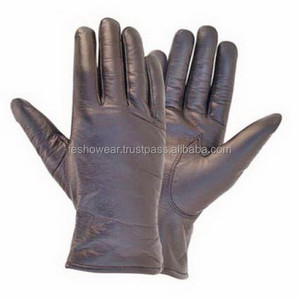 Gants en cuir de vachette aniline noir haut de gamme très demandés, unisexe, chauds pour l'hiver, mode, production en gros OEM - Product Image 1