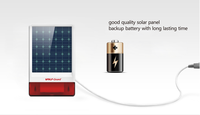 Waterpoof Luar Spot Surya Sirene Alarm nirkabel GSM Alarm Surya (YL-007SGS)