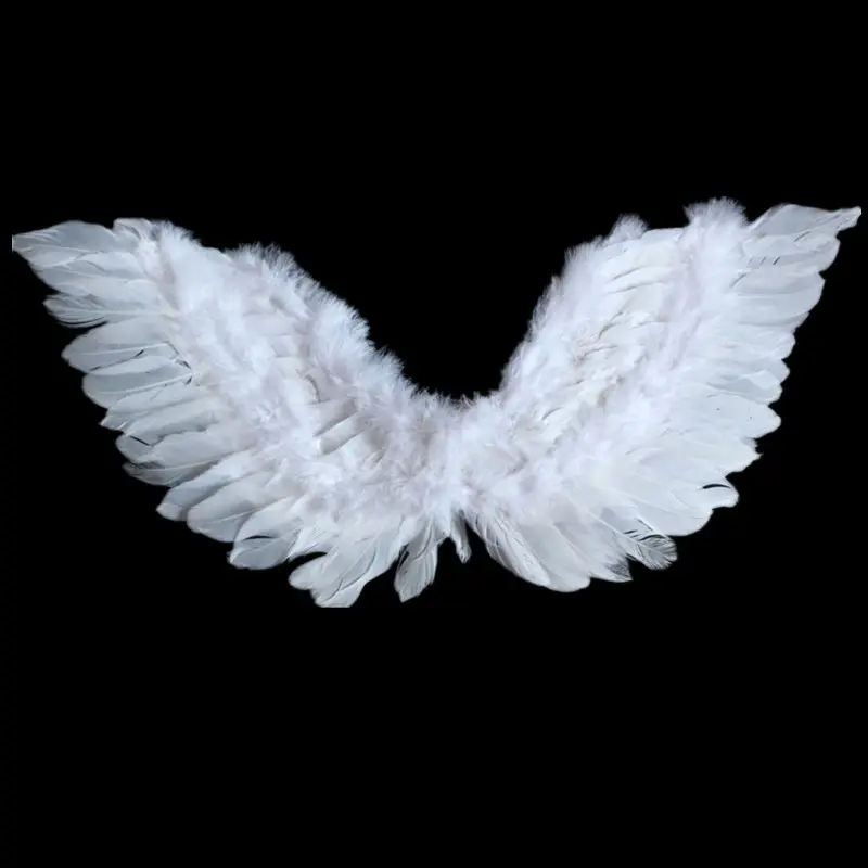 화이트 거위 깃털 작은 천사 날개 도매 파티 장식