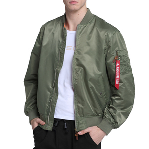 Wholesale Unisex Spring <strong>Summer</strong> Lightweight Custom Dyed Casual Waterproof 100% Nylon Bomber <strong>Jacket</strong> for <strong>Men</strong> - Product Image 1