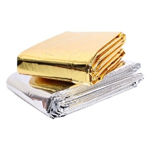 Hygiene100 Emergency Thermal Blanket, 10 Pack (210 X 160 Cm) Gold Foil Space Blanket For Outdoor Hiking, First Aid Survival Equipment, Camping
