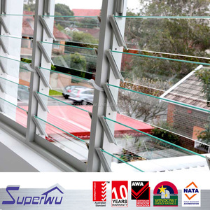 Janelas de alumínio gelousie com vidro temperado único com tela flyscreen - Product Image 4