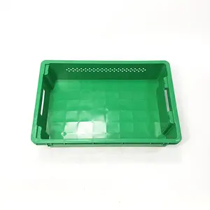 Hoge Kwaliteit Food Grade Stapelbaar Geventileerde Mesh Plastic Kratten Mand Opslag Brood Bakkerij Trays