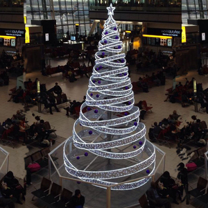 New Festival Decorative Big <strong>Outdoor</strong> Spiral Rope Led <strong>Light</strong> Christmas <strong>Tree</strong> - Product Image 3