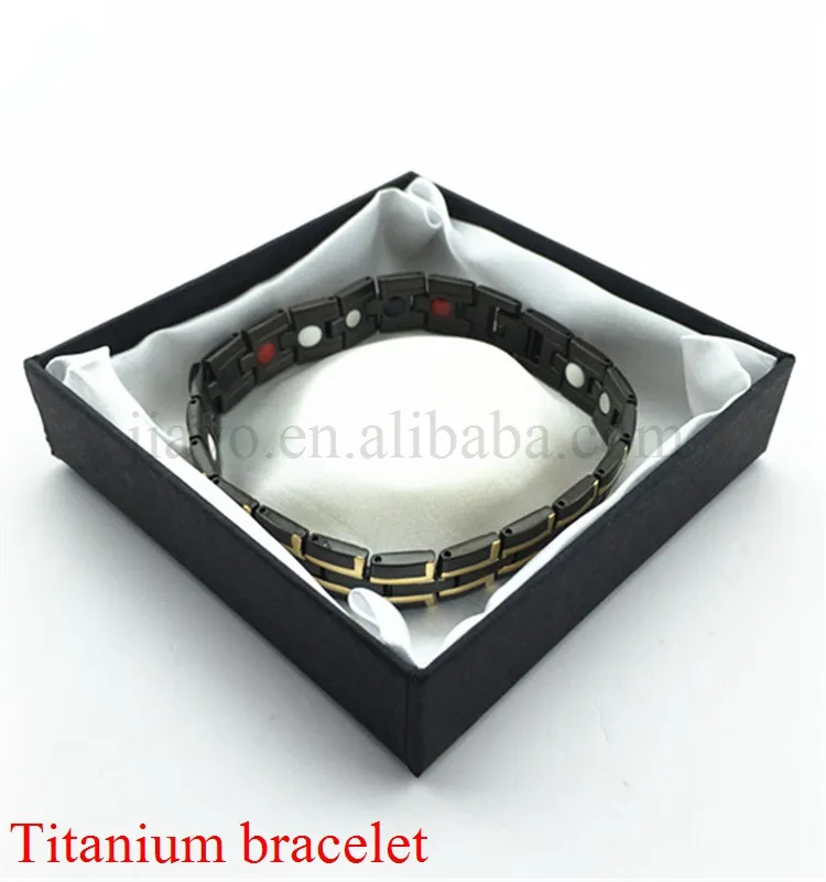 Men Titanium Magnetic Medical Bracelet , Energy Balls And Stones All In One Type