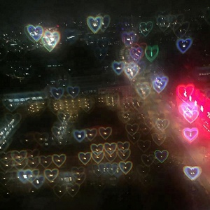 Heart Effect Diffraction Sheet - A4 Size Heart Fireworks <strong>Film</strong> - Product Image 3
