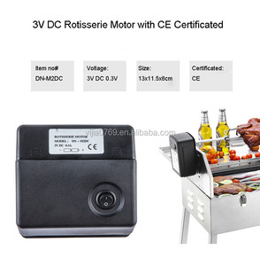 Petit <span class=keywords><strong>moteur</strong></span> en métal alimenté par batterie DC, étanche et résistant à la corrosion, pour <span class=keywords><strong>barbecue</strong></span> au charbon <span class=keywords><strong>de</strong></span> bois - Product Image 2