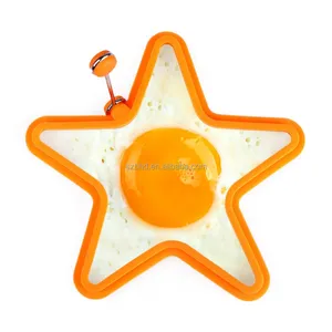 Heat Resistant Star Shape Silicone Egg Cake Ring Mould Frying Pancake Omelette Mold