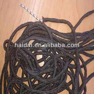 zwarte kleur gevlochten touw voor vissen