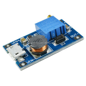 DC DC تصعيد امدادات الطاقة الداعم MT3608 لاستبدال XL6009 المصغّر USB 2A قابل للتعديل 2-24V إلى 28V خطوة متابعة وحدة - Product Image 1