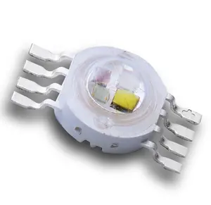 High power 4 W RGBW led diode met diffuus lens voor stage lamp