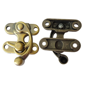 Ganci a Scatto HBL18 in Bronzo Spazzolato, Grandi e Piccoli, per Chiusura di Scatole - Product Image 4