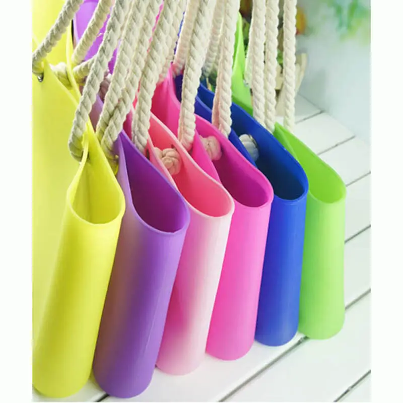 Sac à main femmes sac de plage en silicone couleur bonbon sac à bandoulière en silicone