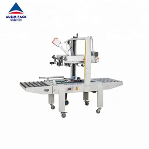 High Quality Grade Upgraded Semi-Automatic Cigerratte Alcohol Bottle Box Carton Case Sealing Tapping Machine