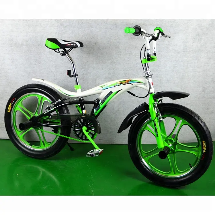Sepeda gaya bebas untuk anak orang tua hijau murni import