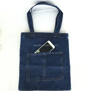 Japanse Stijl Blauw Denim Jeans Tassen Voor Mannen