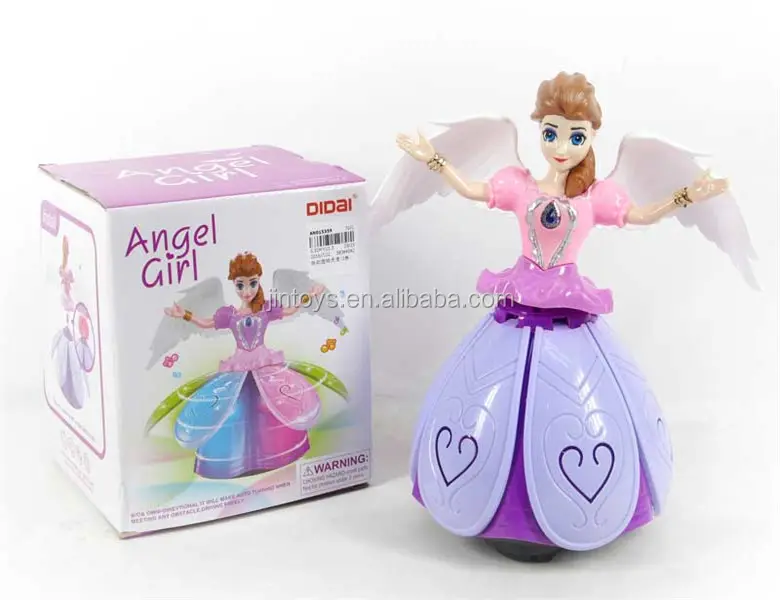 Poupée d'ange électronique pour fille, objet portatif, de danse et de marche
