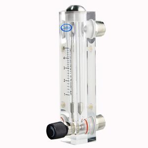 DFAアクリルパネルマウント流量計5LPM RO水調整バルブ流量制御液体ロータメーター2GPM - Product Image 3