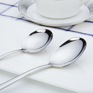 Thả cấp thực phẩm 18/8 vàng mạ thép không gỉ Flatware Hàn Quốc phong cách cắm trại bảng Spoon với biểu tượng laser - Product Image 4