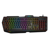 Teclado para Juegos Aikun GX610, Interfaz USB, Teclado Multifuncional RGB para Portátil, Teclas Multimedia Impermeables, Cableado Estándar FCC