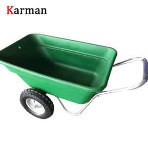 140L 160L 200L Paard Stabiele Yard Twee 2 Twin Wielen Grote Poly Kruiwagen - Product Image 6