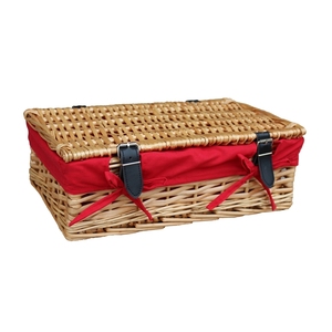 Piccolo Cesto Regalo Natalizio Vuoto <span class=keywords><strong>in</strong></span> <span class=keywords><strong>Vimini</strong></span> con Nastro - Product Image 5