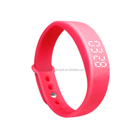 Montre connectée numérique pour enfant et adulte, avec 8 alarmes, étanches, wi-fi, silencieux, led