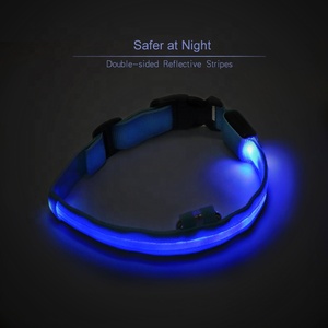 Venta caliente azul Led intermitente personalizado Rosa respetuoso con el medio ambiente fuerte neón electrónico <span class=keywords><strong>collar</strong></span> de perro - Product Image 5