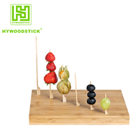 Piques à barbecue écologiques en charbon de bambou, manche long, 18cm, 15cm, 12cm, 8cm, vente en gros, jetables, biodégradables, résistantes à la chaleur