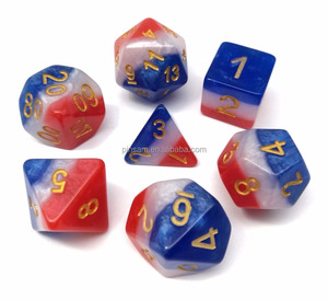 3 schicht bunte kunststoff würfel form für borad spiel - Product Image 1