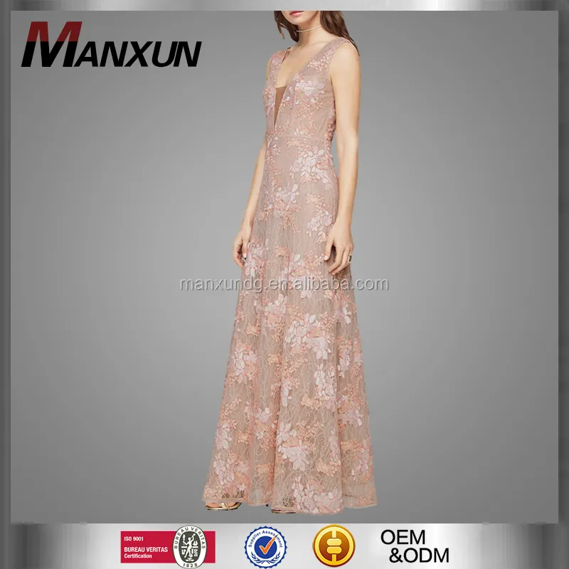Guangdong Custom Evening Gown Elegant Maxi Dress Backless Wedding kleid