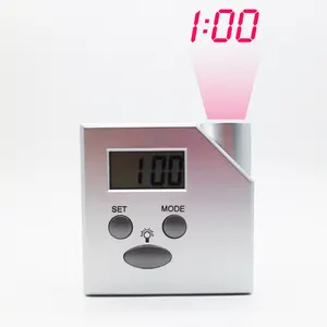 Reloj despertador de proyección Digital de viaje, moderno, promocional, nuevo diseño