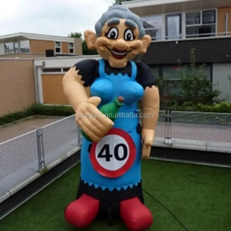 Lage prijs aantrekkelijke Nederland cartoon ballon 3 m hoge opblaasbare Sarah model ballon