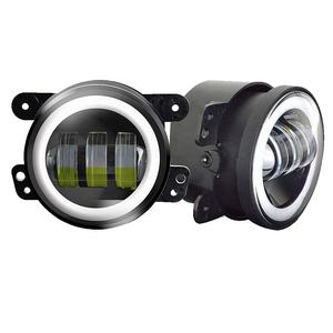 4 pulgadas faro <span class=keywords><strong>halo</strong></span> luces de niebla DRL luz de la motocicleta para la motocicleta cromo bicicleta luces de niebla - Product Image 1