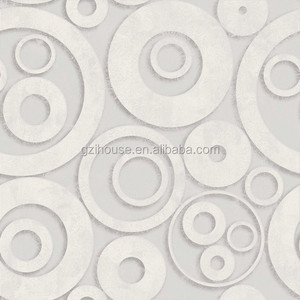 Morden <span class=keywords><strong>Circle</strong></span> Design 3D-Designs für TV-Wand <span class=keywords><strong>Vinyl</strong></span> PVC lebende Wände Tapete