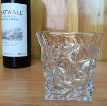 Diamond Whiskey Glasses,Crystal  Glass, Malt or Bourbon, Glassware Gift.