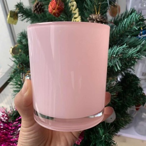 Vetro del commercio all'ingrosso di <span class=keywords><strong>rosa</strong></span> <span class=keywords><strong>candela</strong></span> vasi con coperchio per la <span class=keywords><strong>candela</strong></span> che fa - Product Image 6