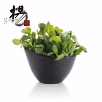 Juya — bol à salade de fruits en plastique noir, bol irrégulier et en mélamine de 7 pouces
