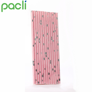 Venta caliente compostable ecológico, despojado Tipo de coloridas pajas de beber de papel, paja de papel - Product Image 4