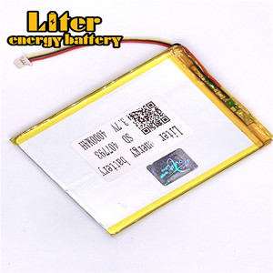 Plugue 1.0-<strong>3</strong> F&aacute;brica factory high quality lithium polymer battery <strong>3</strong>.7 V 407793 4000 mAh Li-ion rechargeable LiPo battery - Product Image 2