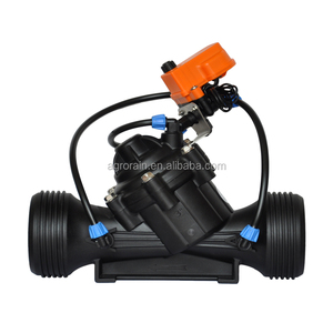 Van điều khiển thủy lực bằng nhựa loại Y 2, 3, 4 inch có van điện từ, 12VDC, kiểu khóa. Ba cách, thường đóng - Product Image 4