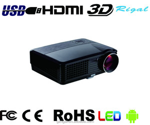 Niveau de Full <span class=keywords><strong>HD</strong></span> 3D LED Projecteur Mobile Téléphone Projecteur Android 1280*800 avec Built-In Wi-Fi Haut-Parleur - Product Image 1