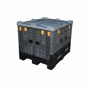 Large storage stackable plastic pallet boxes