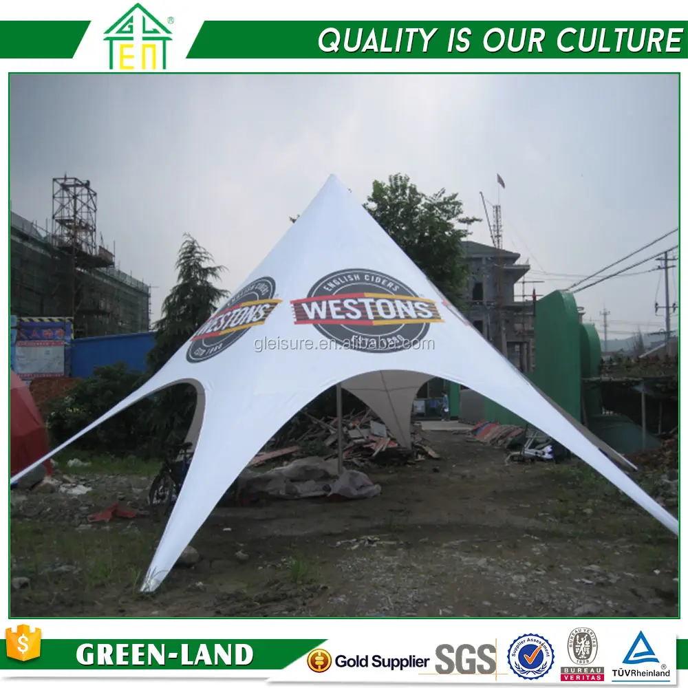 Haute qualité étoiles forme pagode tente utilisé pour jardin ou parc utiliser l'ombre tente pour vente