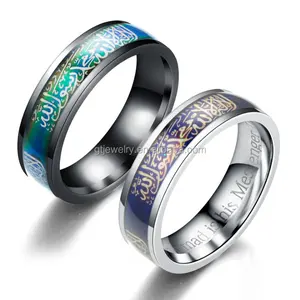 Phong Cách mới Giá Rẻ Hồi Giáo Trang Sức Tôn Giáo Ma Thuật Thay Đổi Màu Mood Rings