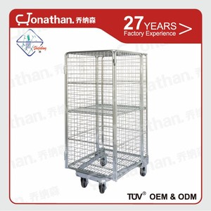 Transport pliant chariots <span class=keywords><strong>à</strong></span> roulettes supermarché fil rouleau cages panier - Product Image 5
