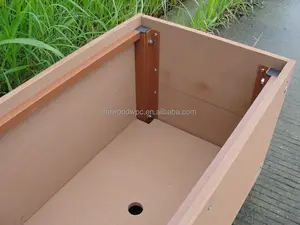 Легкая сборка DIY WPC древесно-пластиковые композитные садовые кастрюли