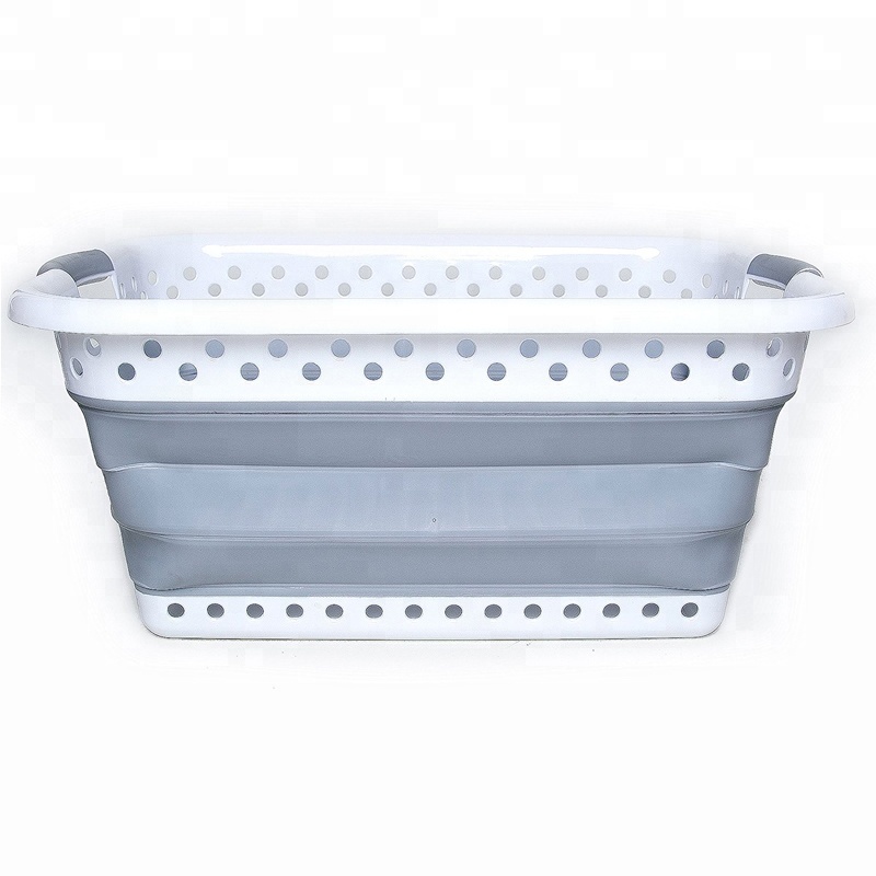 Складная корзина для белья, Пластиковая Складная корзина для хранения одежды